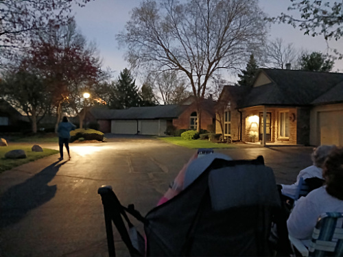 Neighborhood during solar eclipse