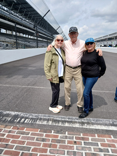 Ellen, Craig, & Patty on Speedway start line