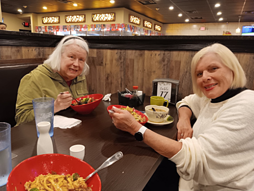 Ellen & Patty at the Yummy Bowl