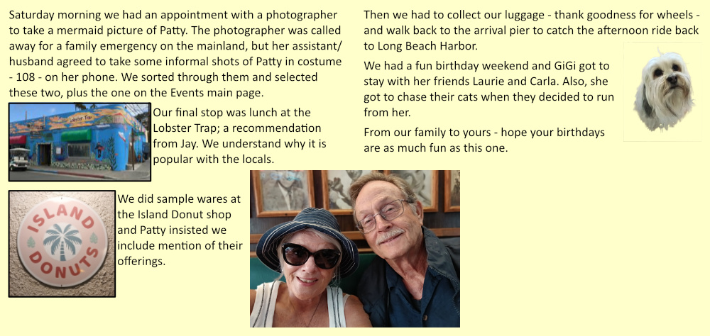 Patty's 75th Birthday in Catalina