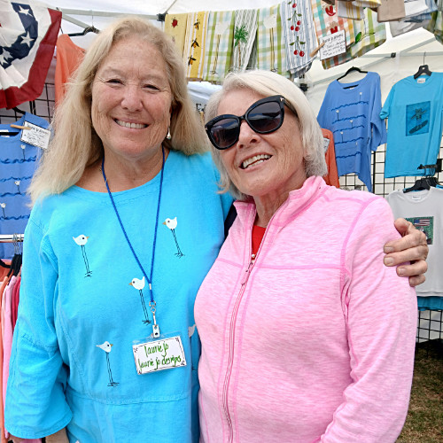 Laurie Jo & Patty at Farmers Market