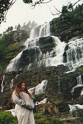 Danielle at Tvinde Waterfall