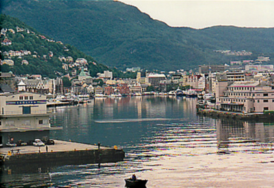 Approaching Bergen seaport