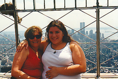 Patty & Danielle atop the Empire State Bldg