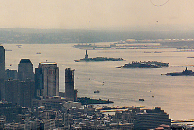 Statue of Liberty from the Empire State Bldg
