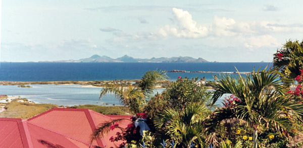 View of St. Kitts from St. Martin