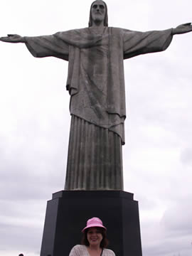 Patty & Christ the Redeemer statue