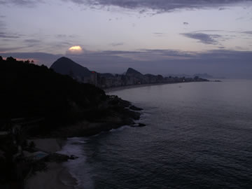 Brazil hotel view north dusk