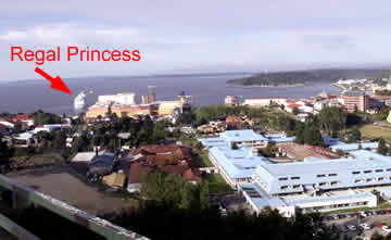 The Regal Princess in port