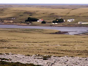 Farmland in the Falklands