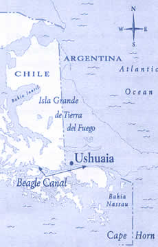 Ushuaia map