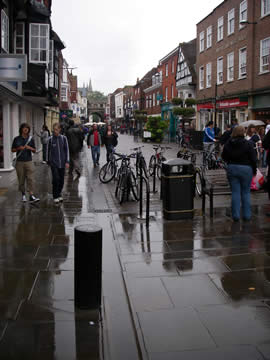 Salisbury in the rain