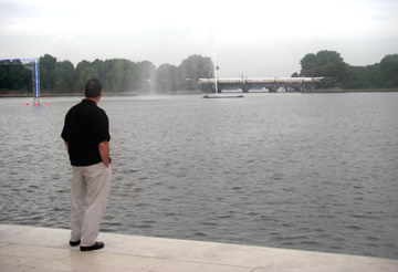 Craig looking out at the lake