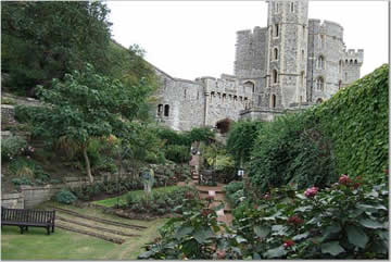 Windsor Castle garden view