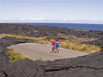 lava covering road