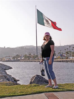 patty under the mexican flag