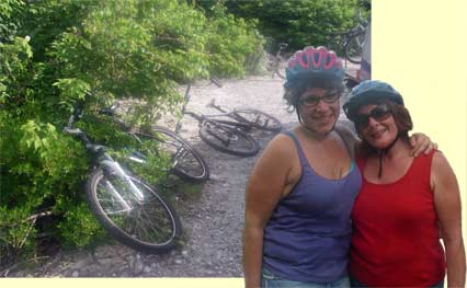 Bonaire bikeride Dani & Patty