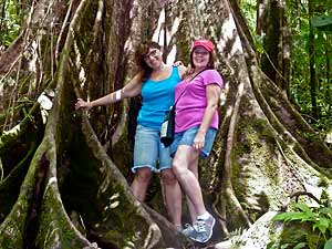 Danielle & Patty in the rainforest