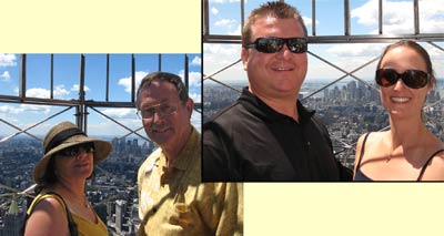 Patty, Craig, Matt, Julie atop the Empire State Building