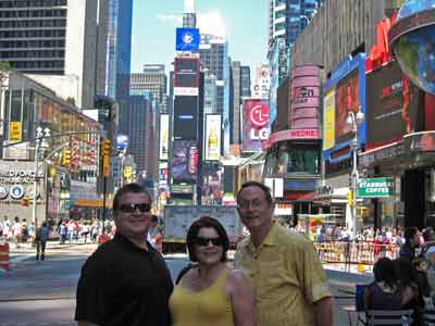 Matt, Patty, Craig in Times Square