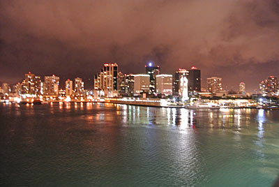 Honolulu at night