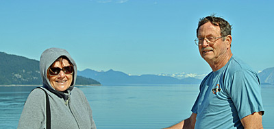Patty & Craig heading into Glacier Bay