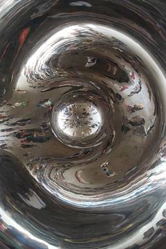 Photo straight up inside the Bean