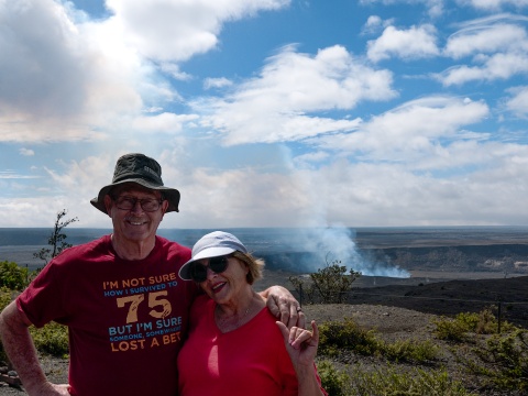 Craig & Patty at Mt. Kileaua