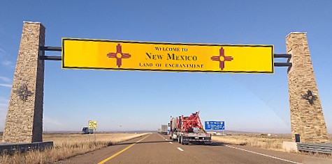 Border to New Mexico on Route 66