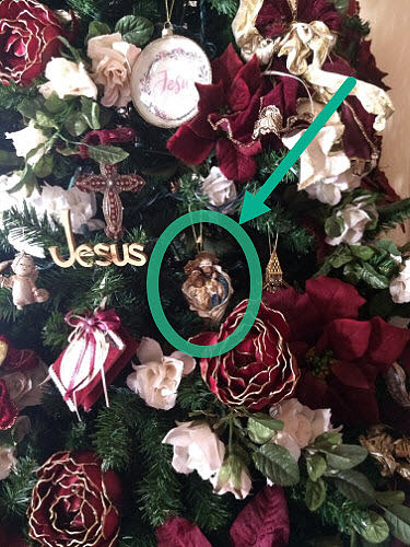 Patty's Christmas ornament gift to Marilyn, Phoenix, AZ
