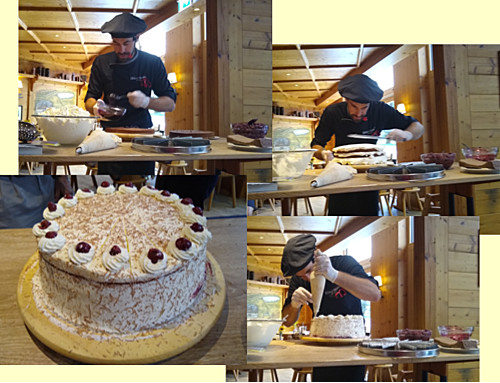 The making of a Black Forest Cake