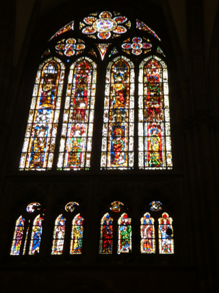Notre Dame stained glass windows