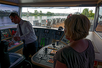 Patty & Captain in bridge