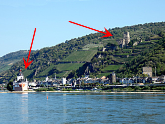 Pfalzgrafenstein and Burg Gutenfels Castles