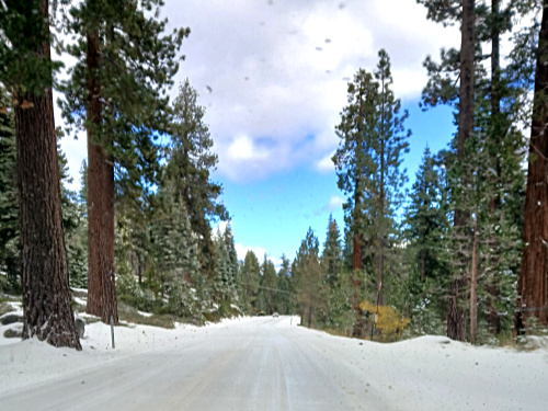 Driving to Tahoe City