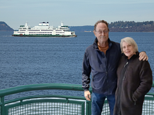 Craig & Patty on Whidbey Island Ferry